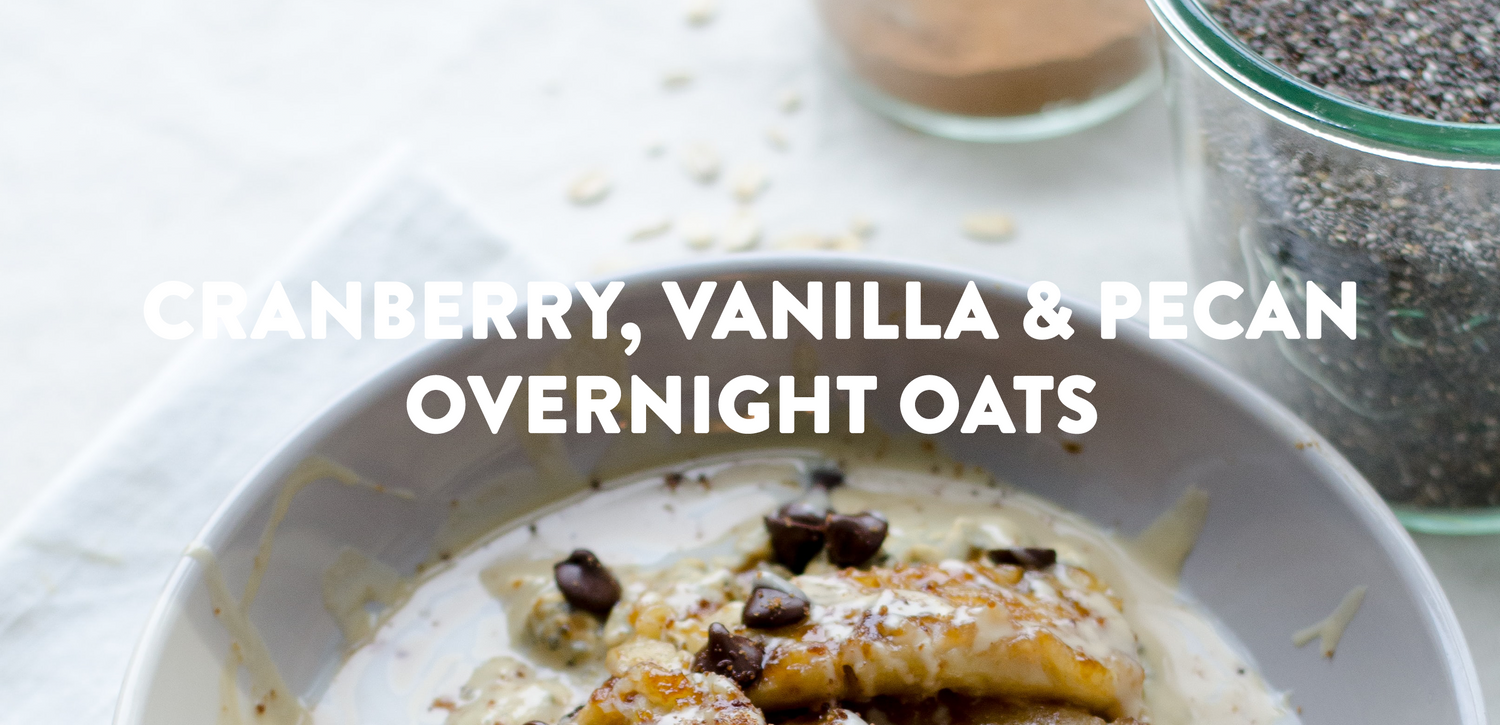 Cranberry, Vanilla & Pecan overnight Oats